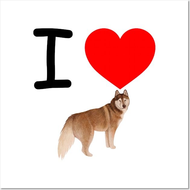 I Heart German Sheperd Wall Art by EmoteYourself